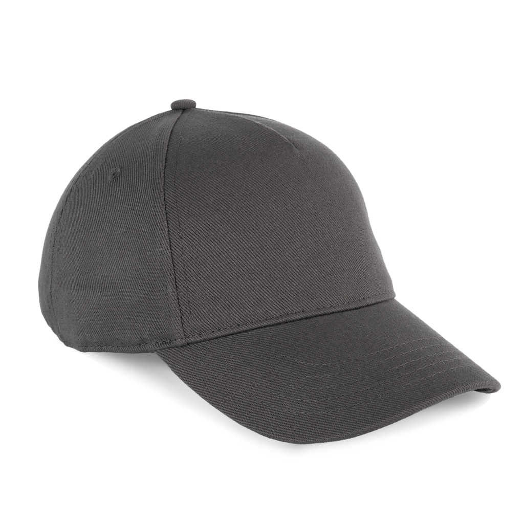 K-up Casquette en coton bio 5 panneaux - K-up Gold Label Dark Grey (KP355)