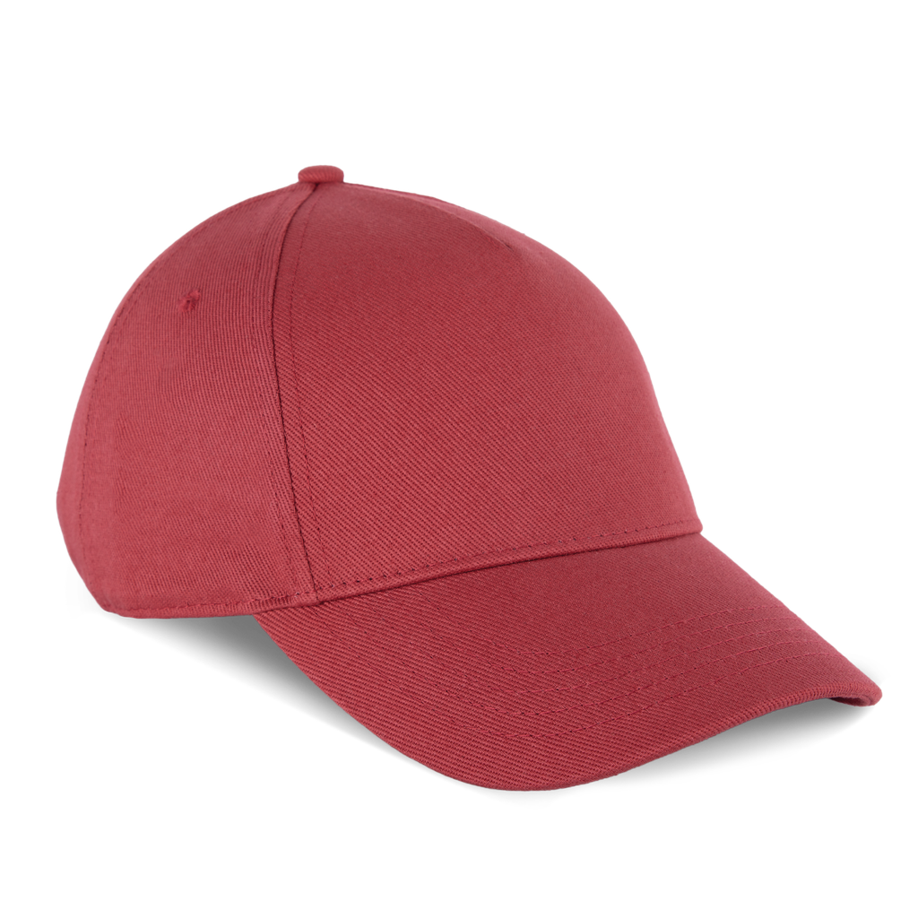 K-up Casquette en coton bio 5 panneaux - K-up Gold Label Terracotta Red (KP355)
