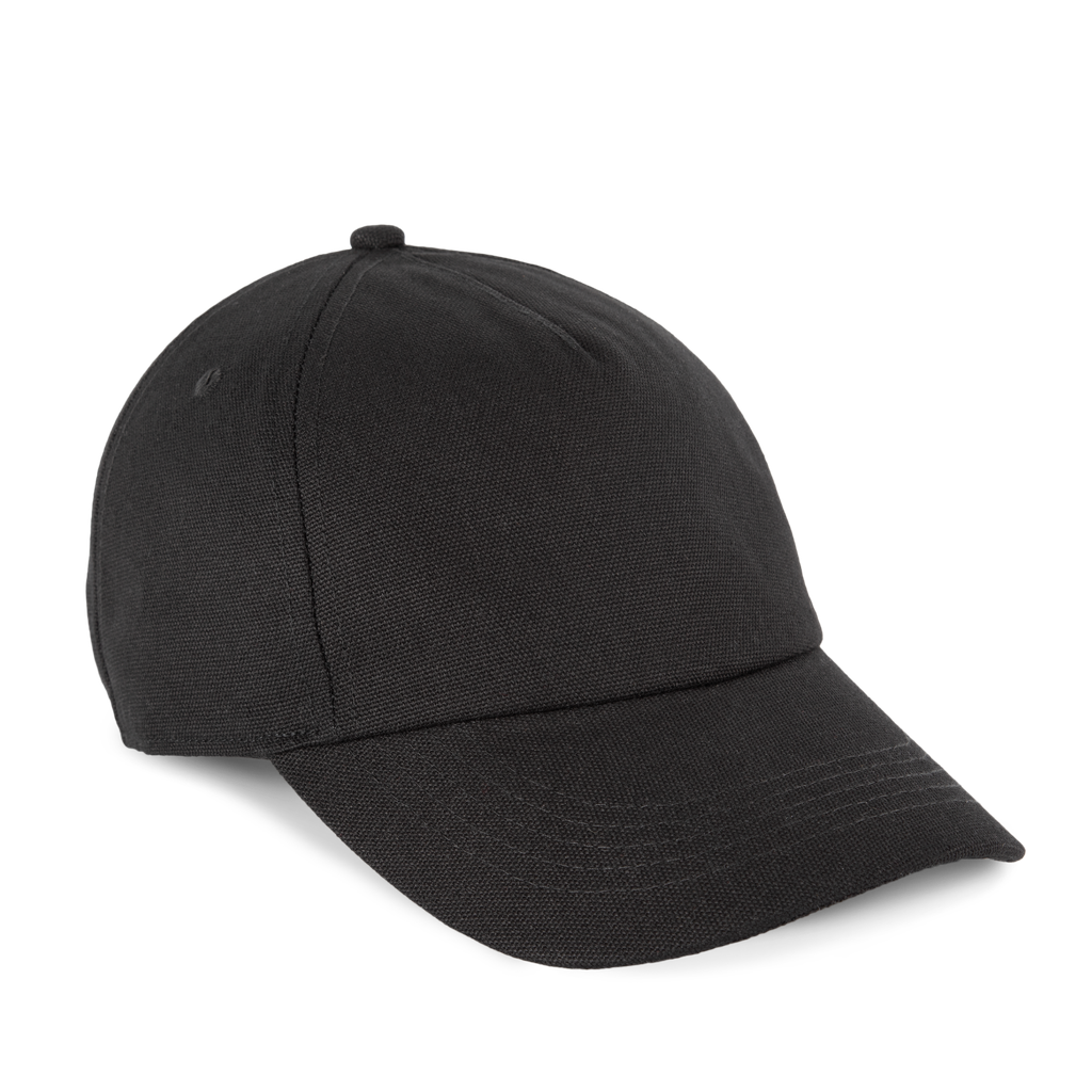 K-up Casquette en toile de coton 5 panneaux - K-up Gold Label Black (KP357)