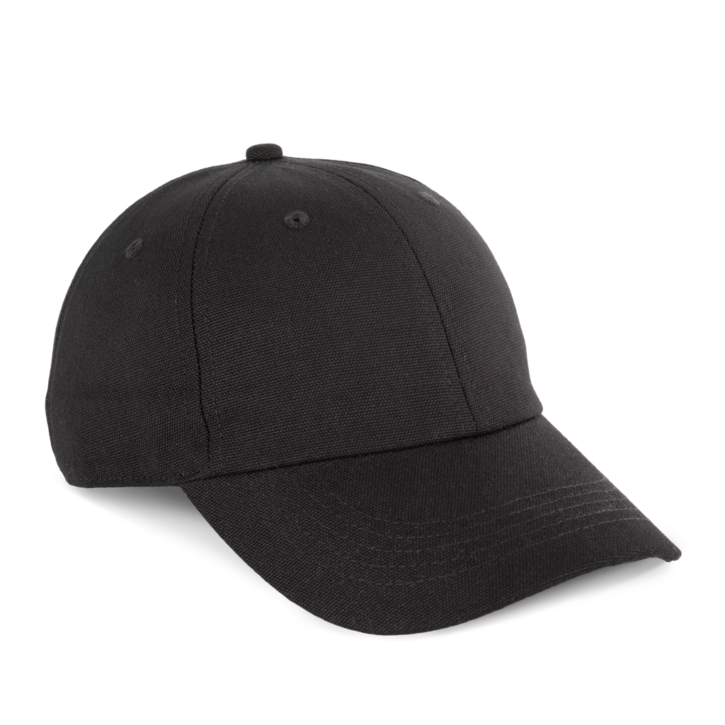 K-up Casquette en toile de coton 6 panneaux - K-up Gold Label Black (KP358)