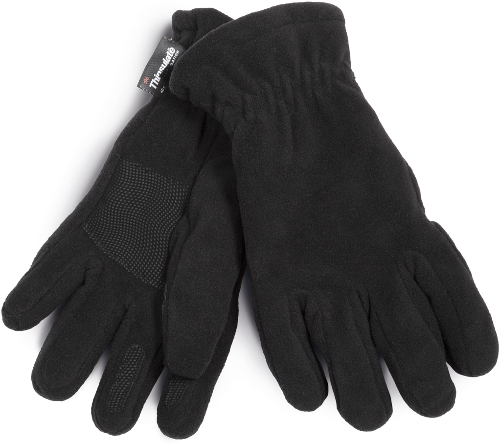 K-up Gants Thinsulate™ en polaire Black (KP427)