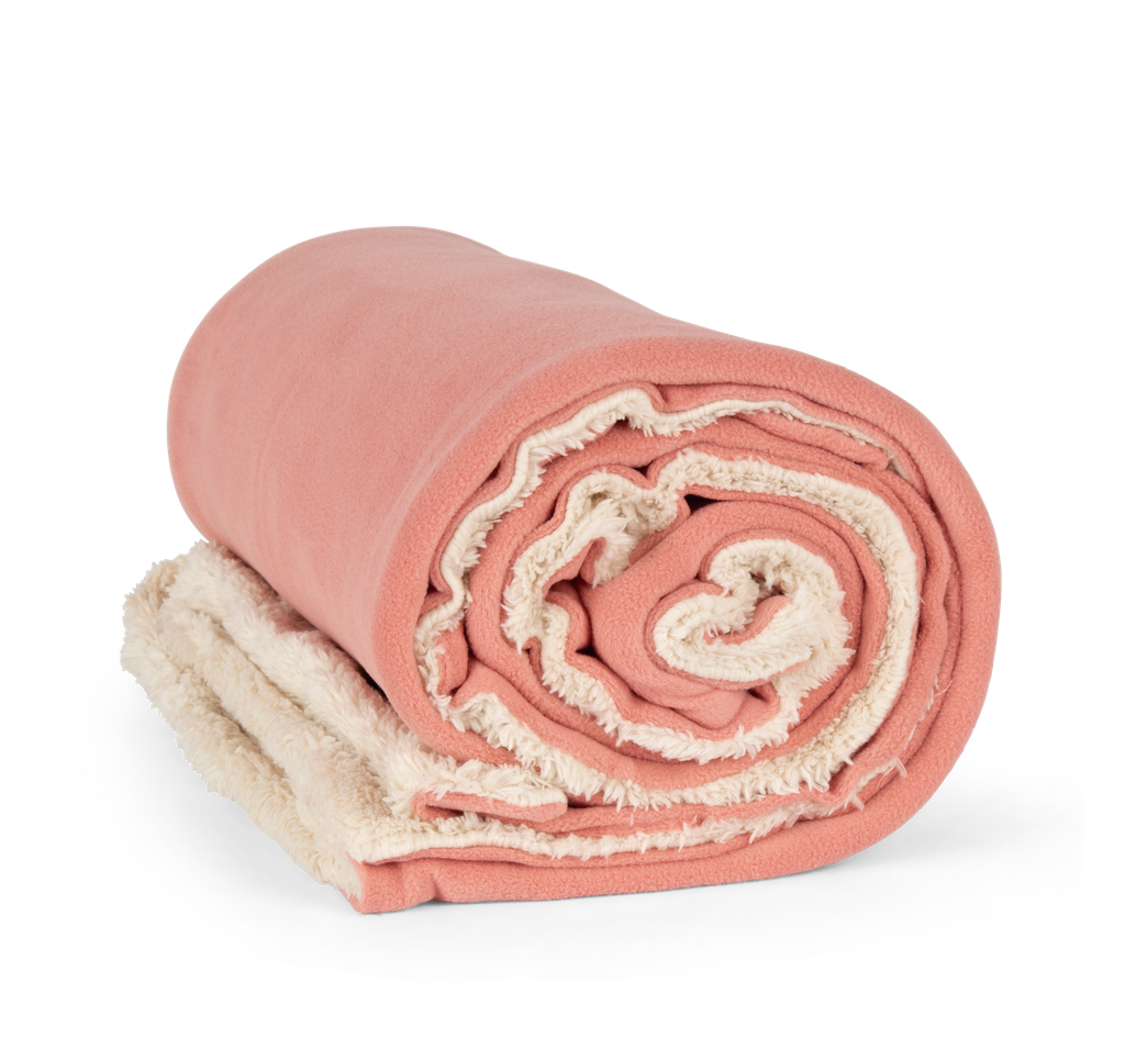 K-up Plaid sherpa Praline Rose (KP431)