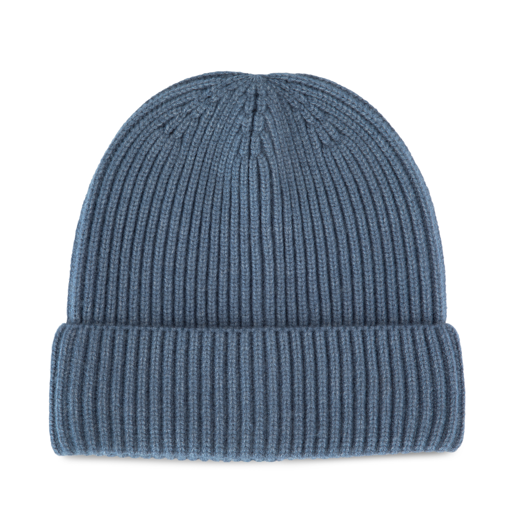 K-up Bonnet en maille avec revers - K-up Gold Label Largo Blue Heather (KP561)