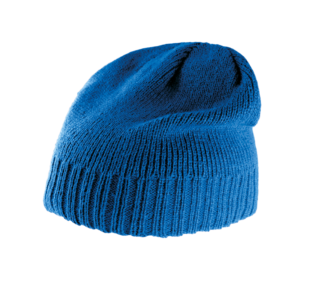 K-up Bonnet bordure côtelée Royal Blue (KP516)