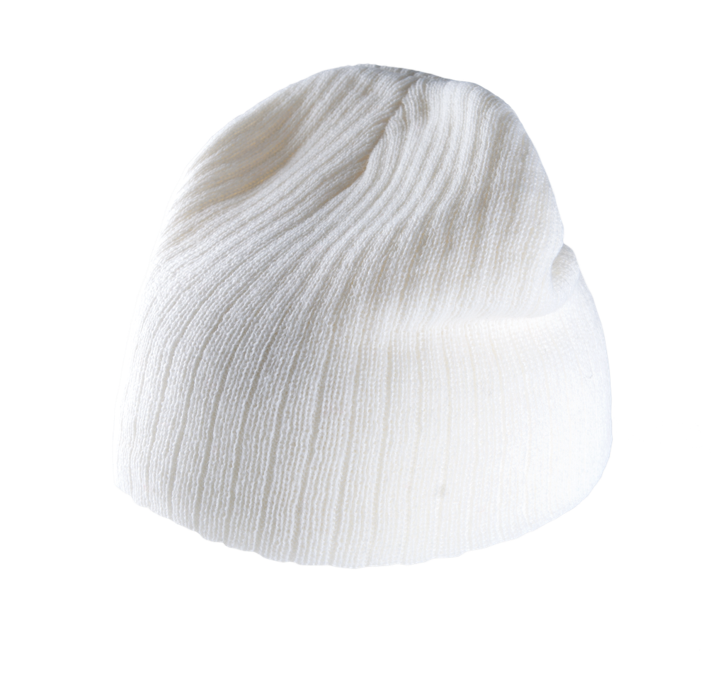 K-up Bonnet tricot côtelé White (KP517)