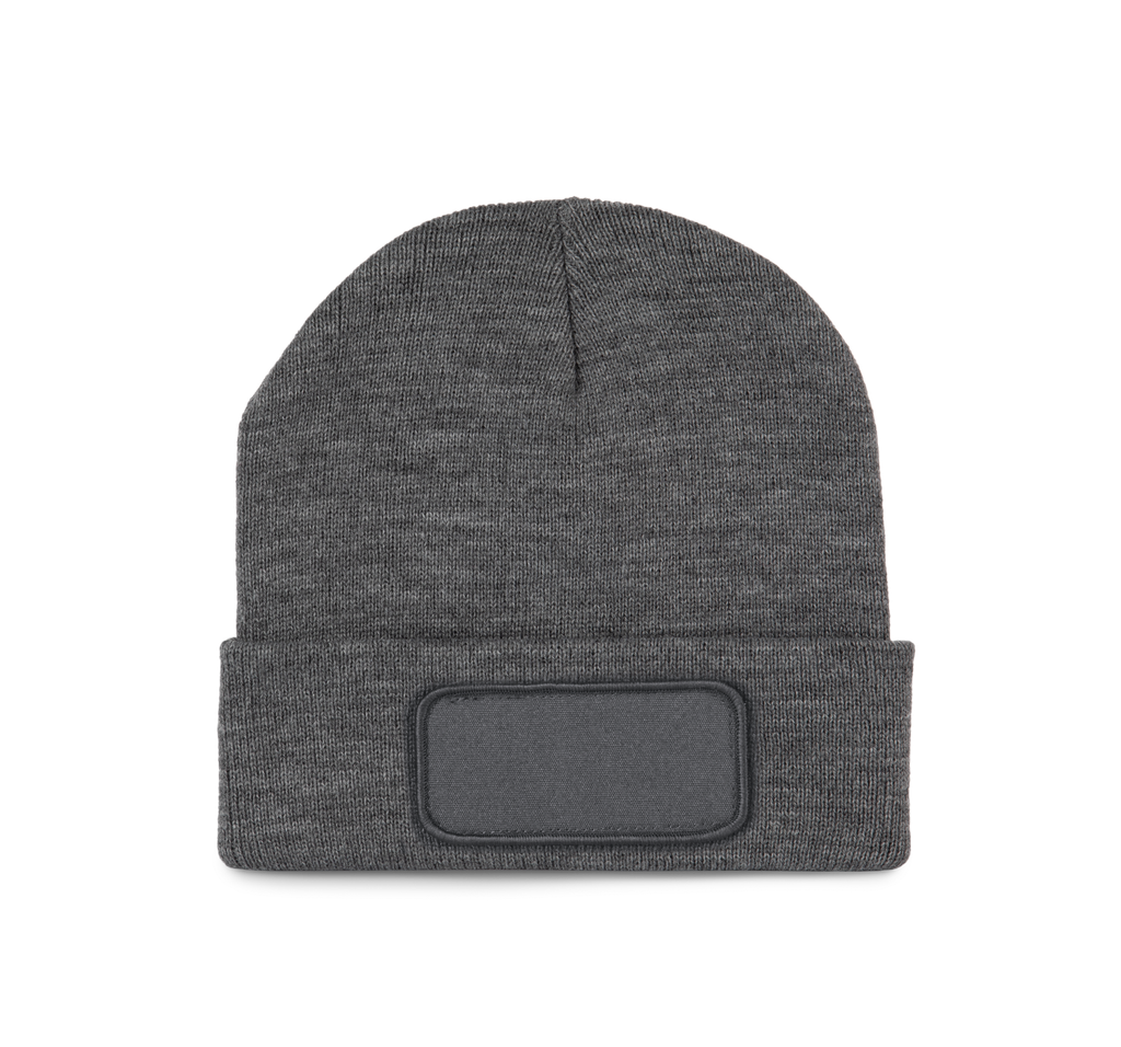 K-up Bonnet recyclé avec patch Grey Heather (KP890)