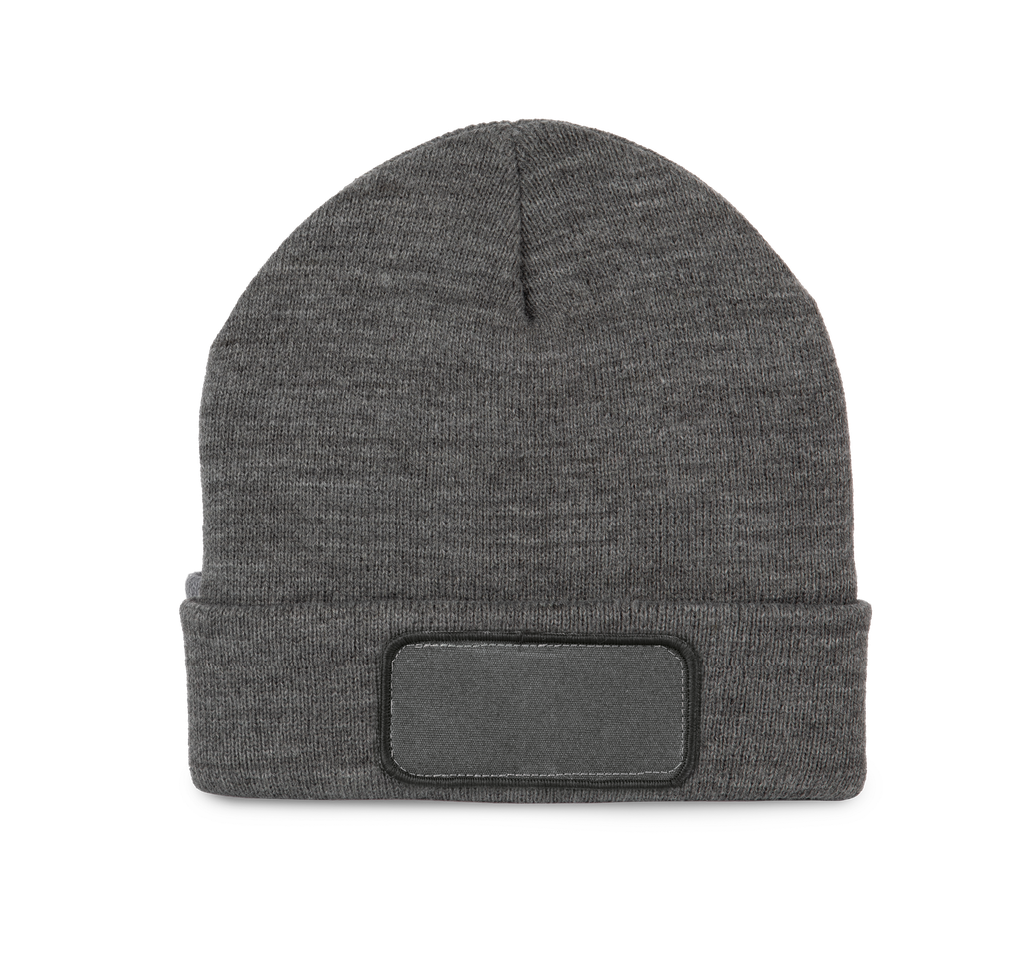K-up Bonnet avec patch et doublure Thinsulate™ Grey Heather (KP894)