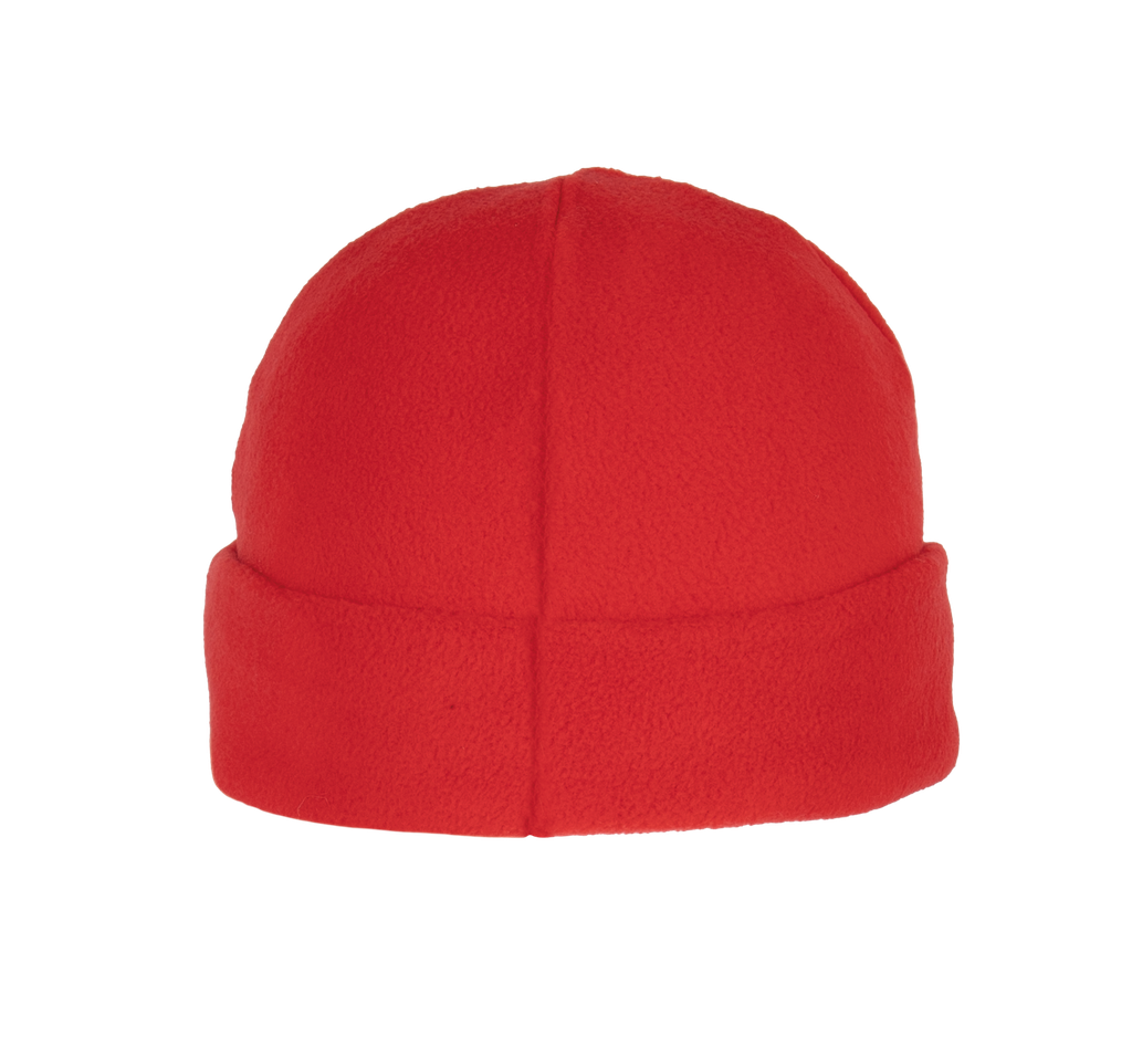 K-up Bonnet recyclé micropolaire avec revers Red (KP884)