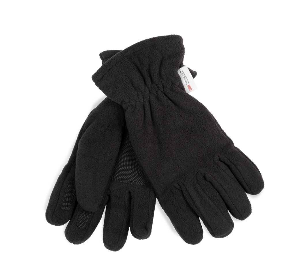 K-up Gants recyclés micropolaire et Thinsulate™ Black (KP887)