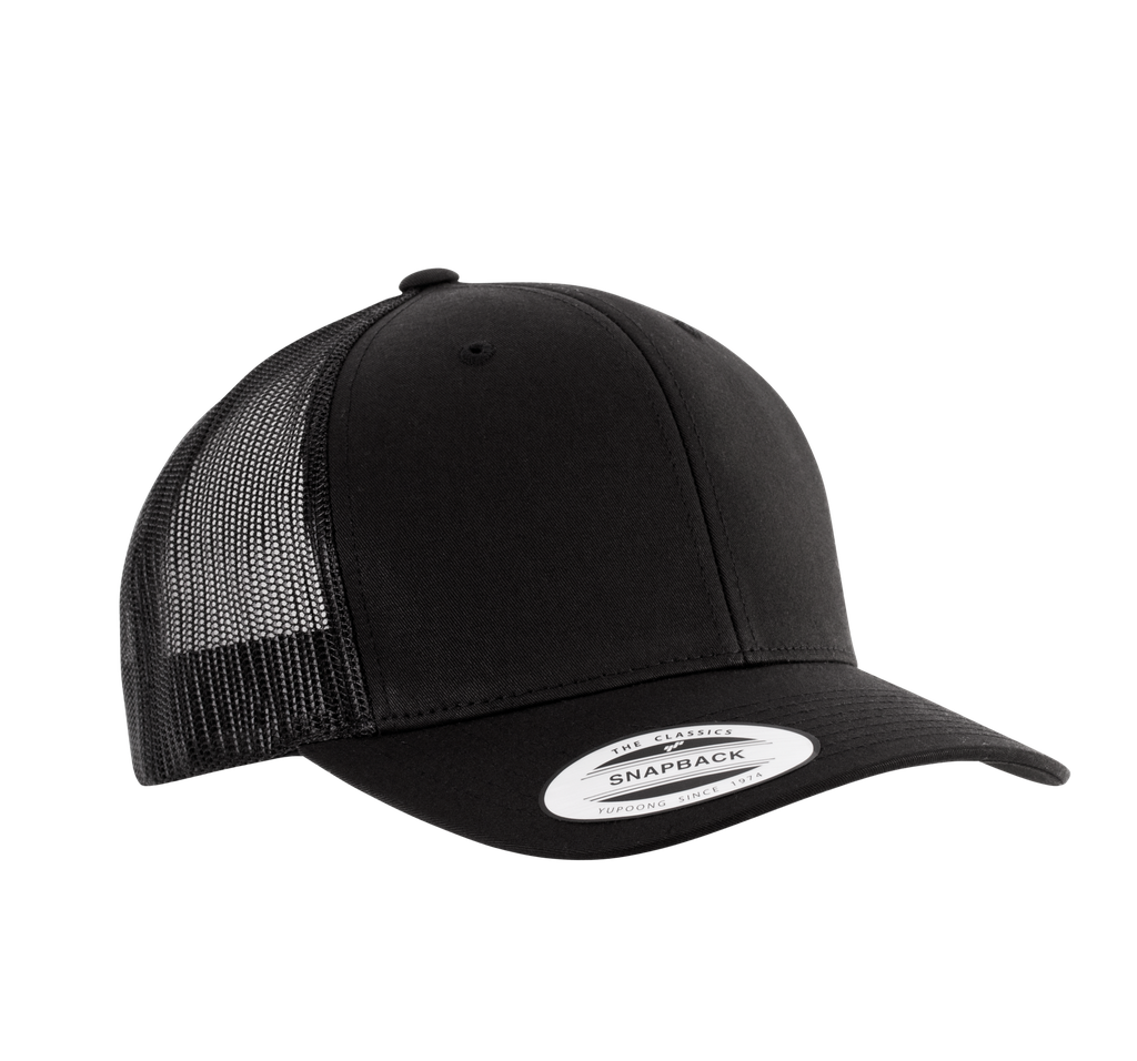 K-up Casquette Trucker modèle rétro - 6 panneaux Black (KP912)