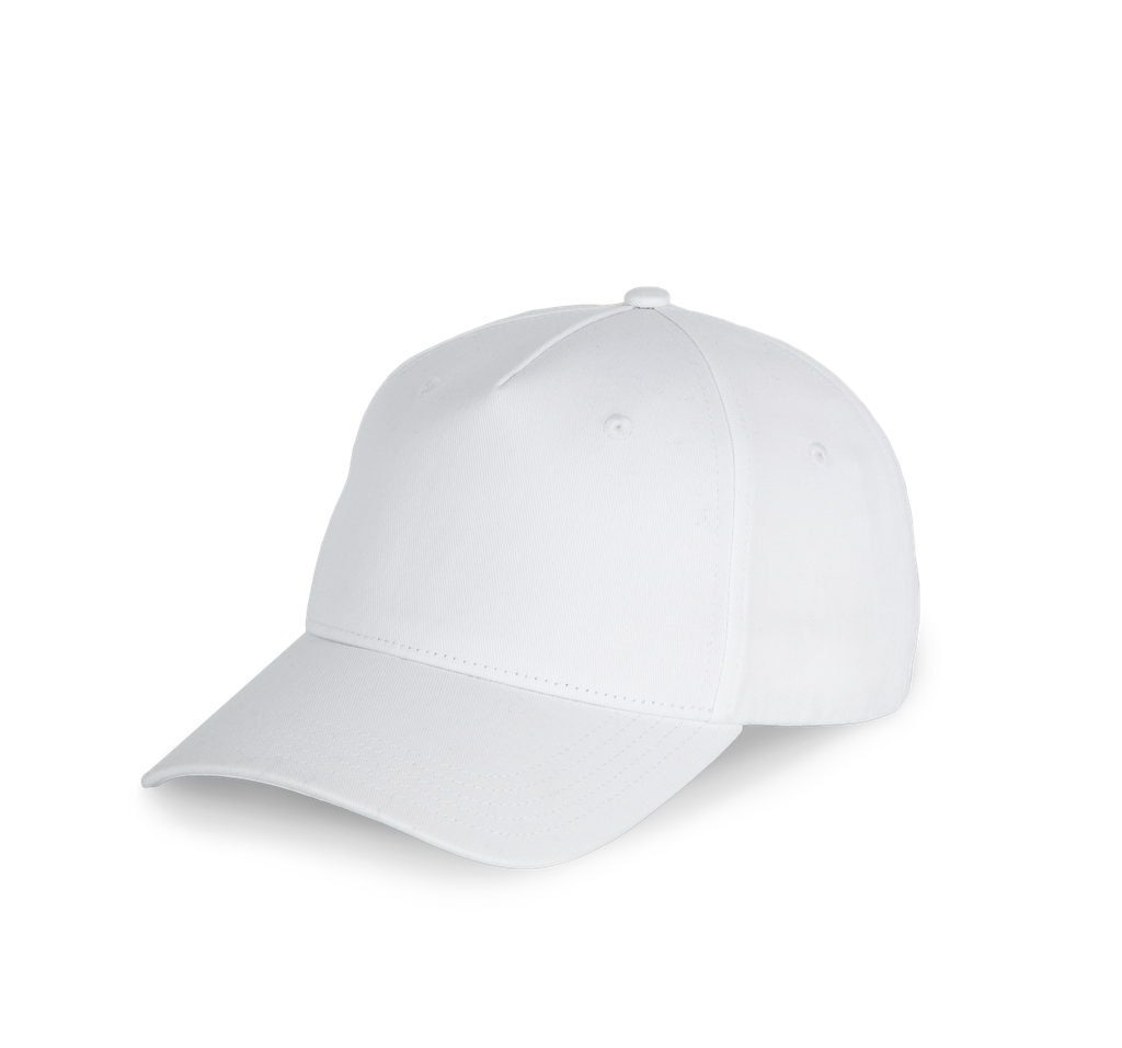 K-up Casquette en coton recyclé - 5 panneaux White (KP916)