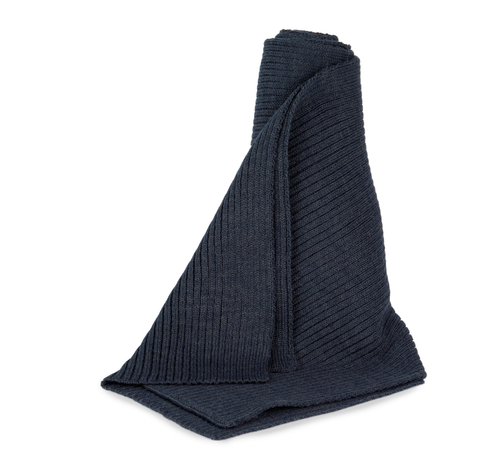 K-up Écharpe à maille côtelée Navy (KP957)