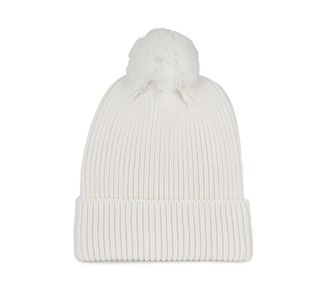 K-up Bonnet avec pompon Off White (KP959)