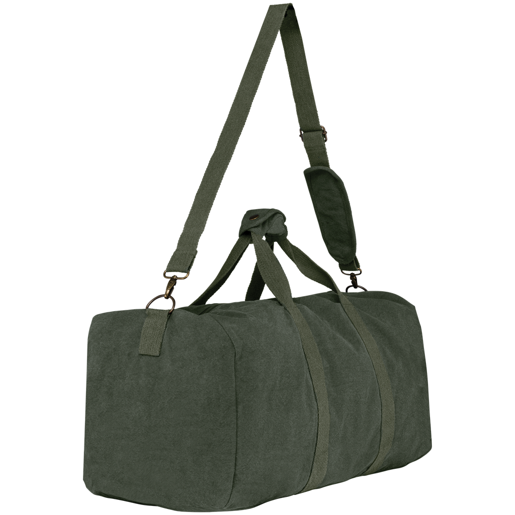 Native Spirit Sac voyage ecoresponsable vintage Washed Organic Khaki (NS102)