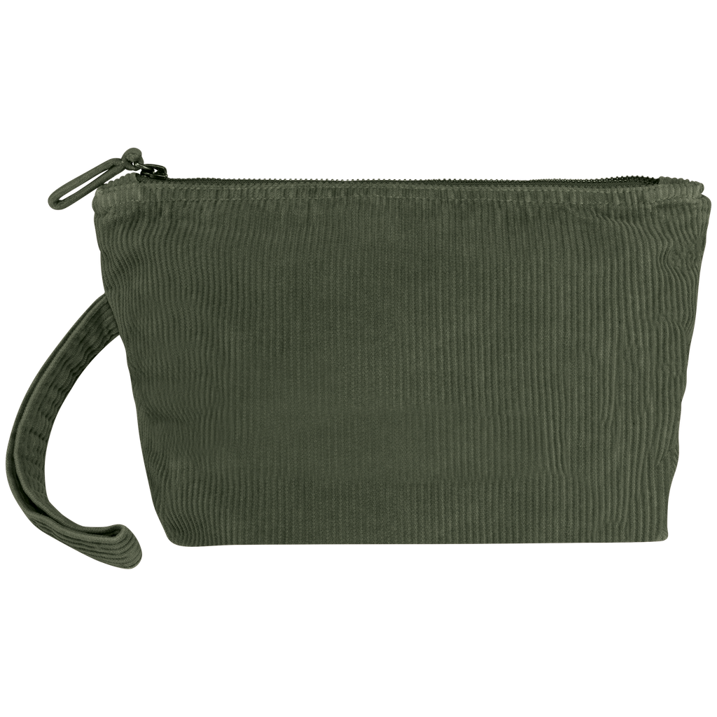 Native Spirit Pochette écoresponsable délavée en velours côtelé Washed Organic Khaki (NS134)