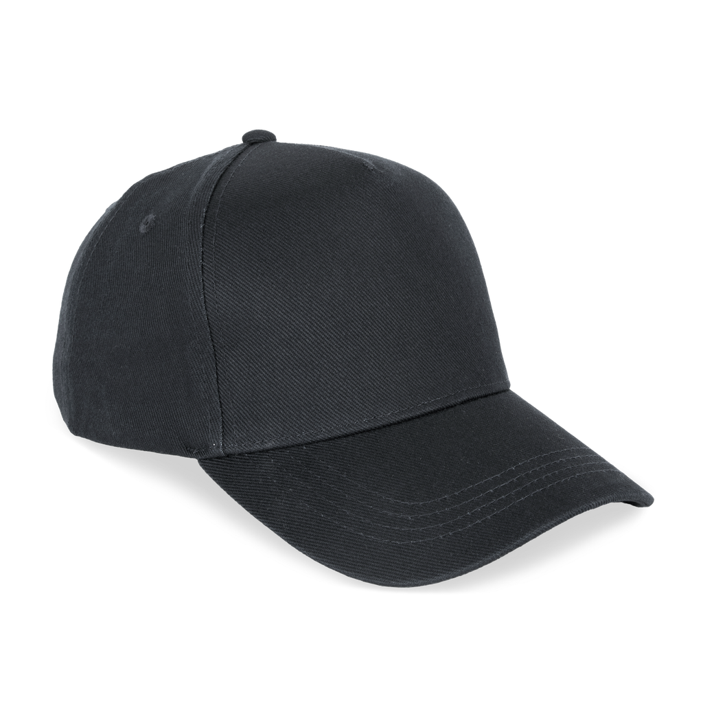 Native Spirit Casquette écoresponsable 5 panneaux unisexe Black (NS037)