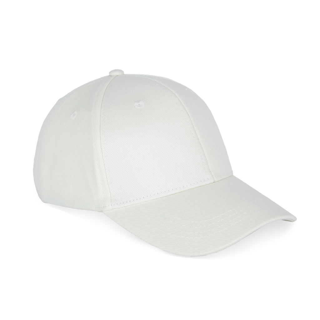 Native Spirit Casquette écoresponsable 6 panneaux unisexe Ivory (NS038)