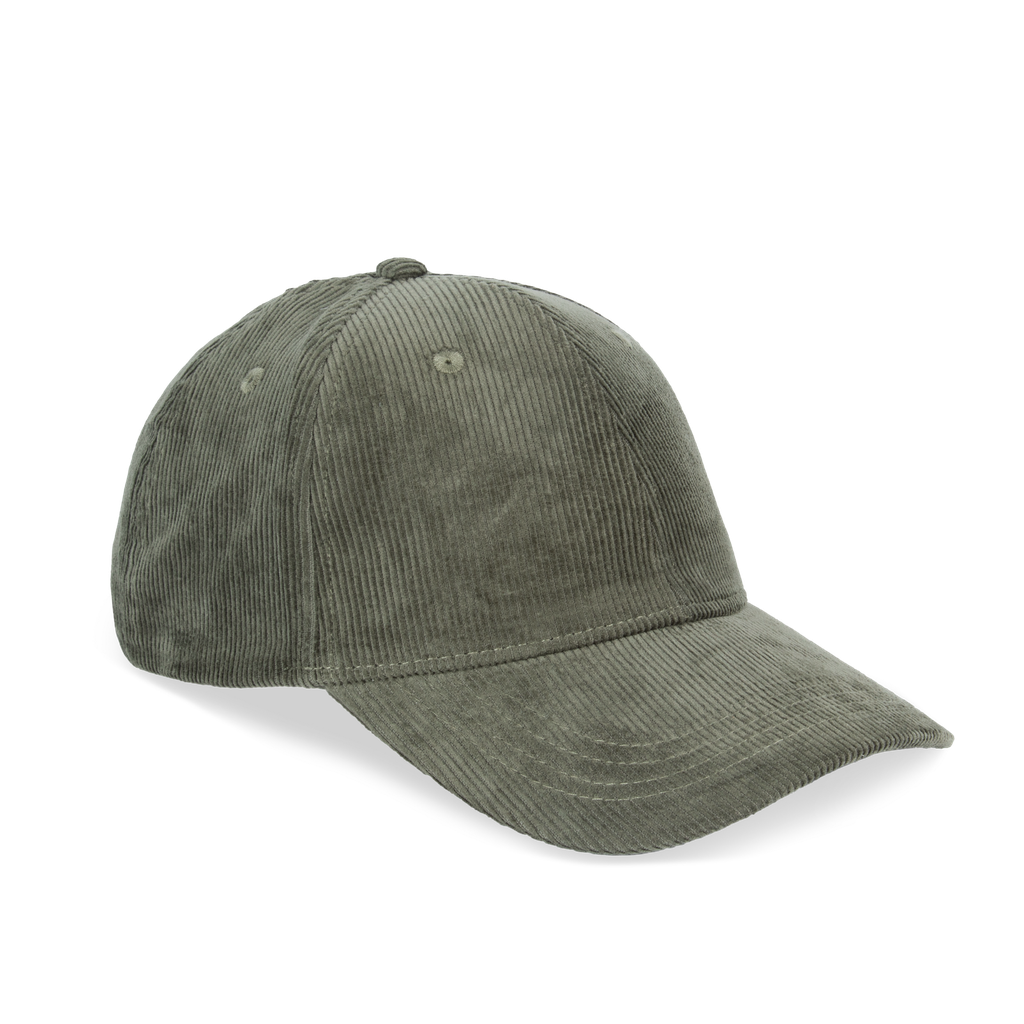 Native Spirit Casquette écoresponsable en velours côtelé 6 panneaux unisexe Organic Khaki (NS016)