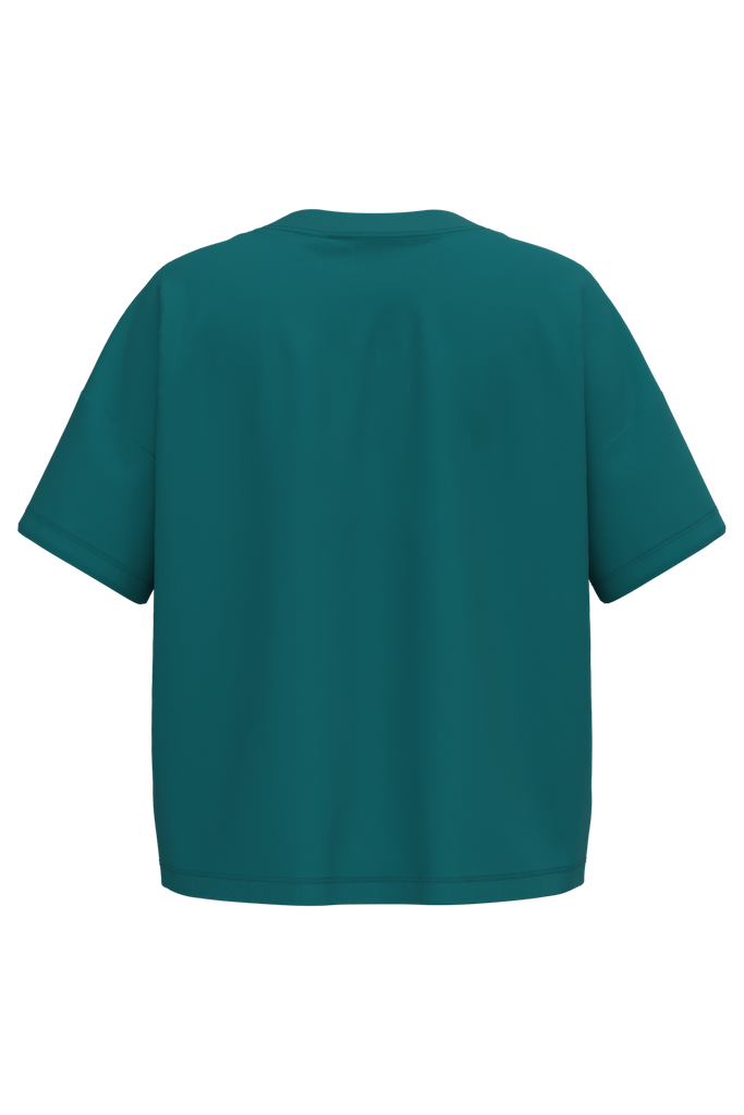 Native Spirit T-shirt écoresponsable oversize femme Peacock Green (NS313)