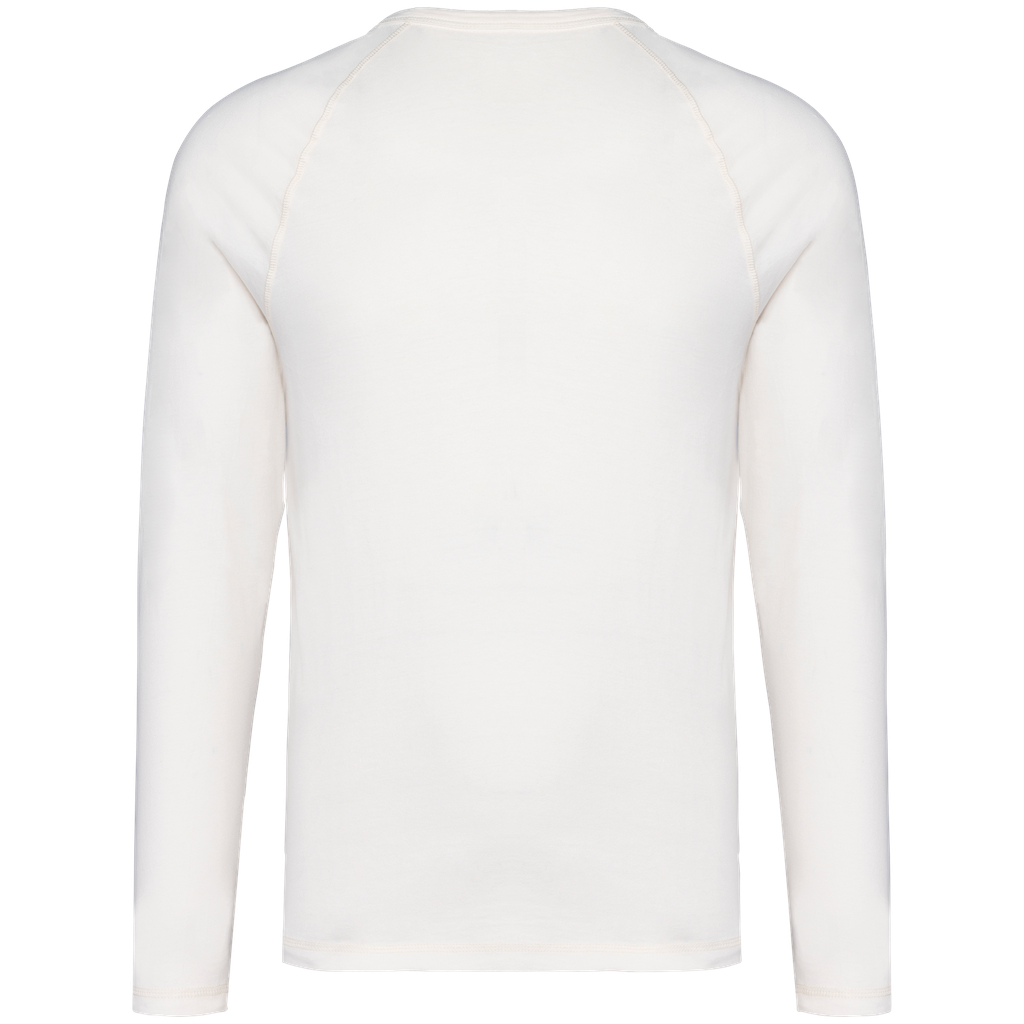 Native Spirit T-shirt écoresponsable raglan manches longues homme Washed Ivory (NS338)