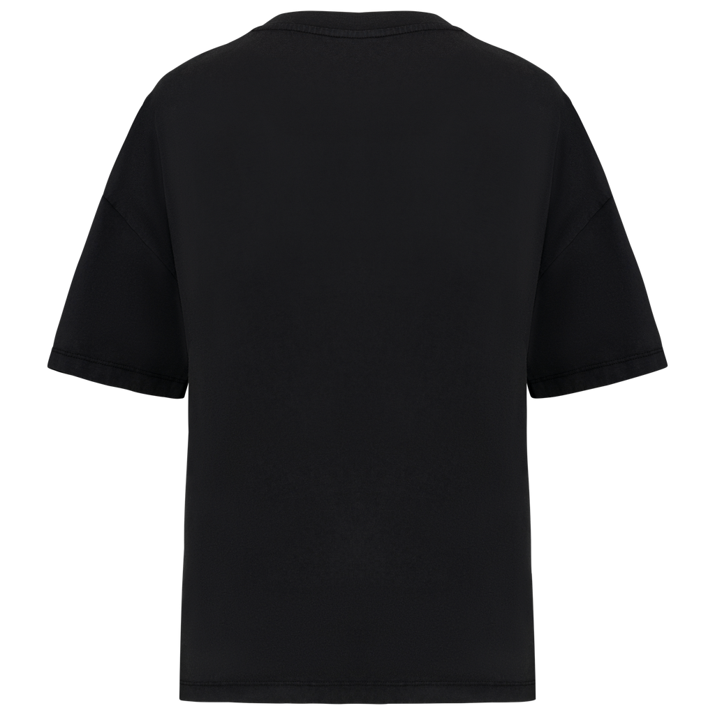 Native Spirit T-shirt écoresponsable oversize délavé femme Washed black (NS327)