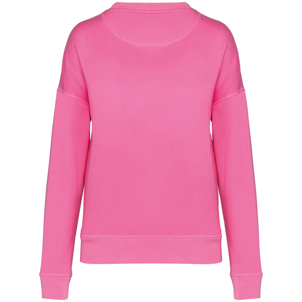 Native Spirit Sweat-shirt écoresponsable à épaules tombantes femme Candy Rose (NS420)