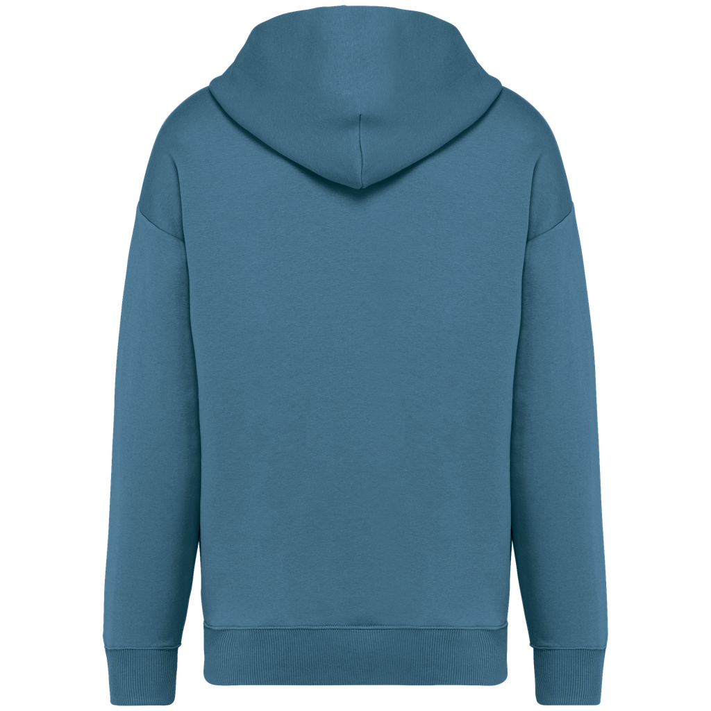Native Spirit Sweat-shirt écoresponsable à capuche oversize unisexe Adriatic Blue (NS408)