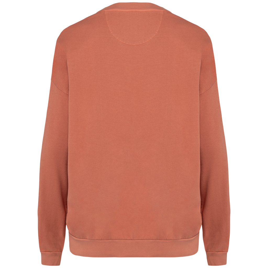 Native Spirit Sweat-shirt écoresponsable oversize French Terry unisexe Washed Pomelo (NS415)