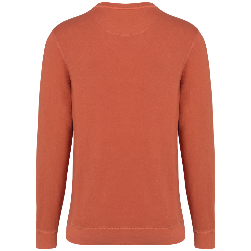 Native Spirit Sweat-shirt écoresponsable à col rond French Terry unisexe Washed Pomelo (NS414)