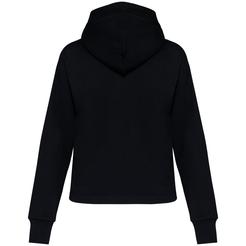 Native Spirit Sweat-shirt écoresponsable zippé à capuche French Terry femme Black (NS409)