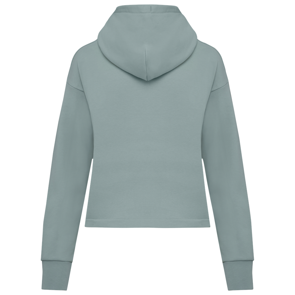 Native Spirit Sweat-shirt écoresponsable zippé à capuche French Terry femme Jade Green (NS409)