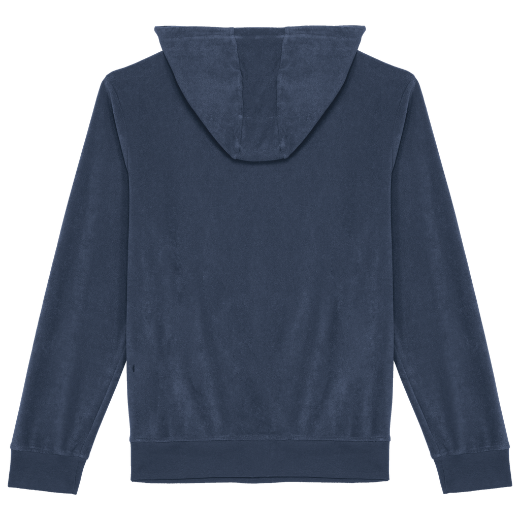 Native Spirit Sweat-shirt écoresponsable en éponge zippé à capuche homme Navy Blue (NS419)