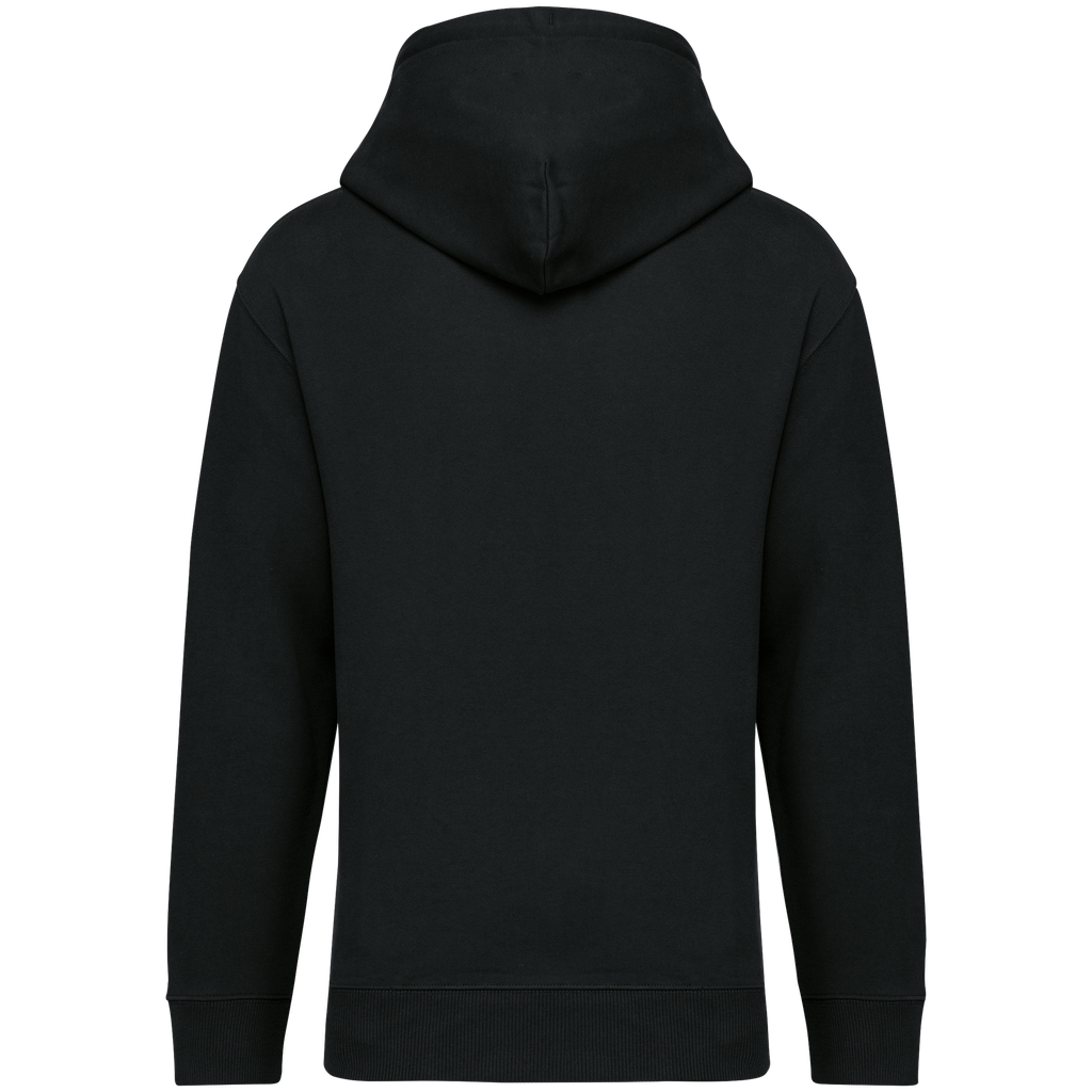 Native Spirit Sweat-shirt écoresponsable à capuche à épaules tombantes French Terry unisexe Black (NS431)