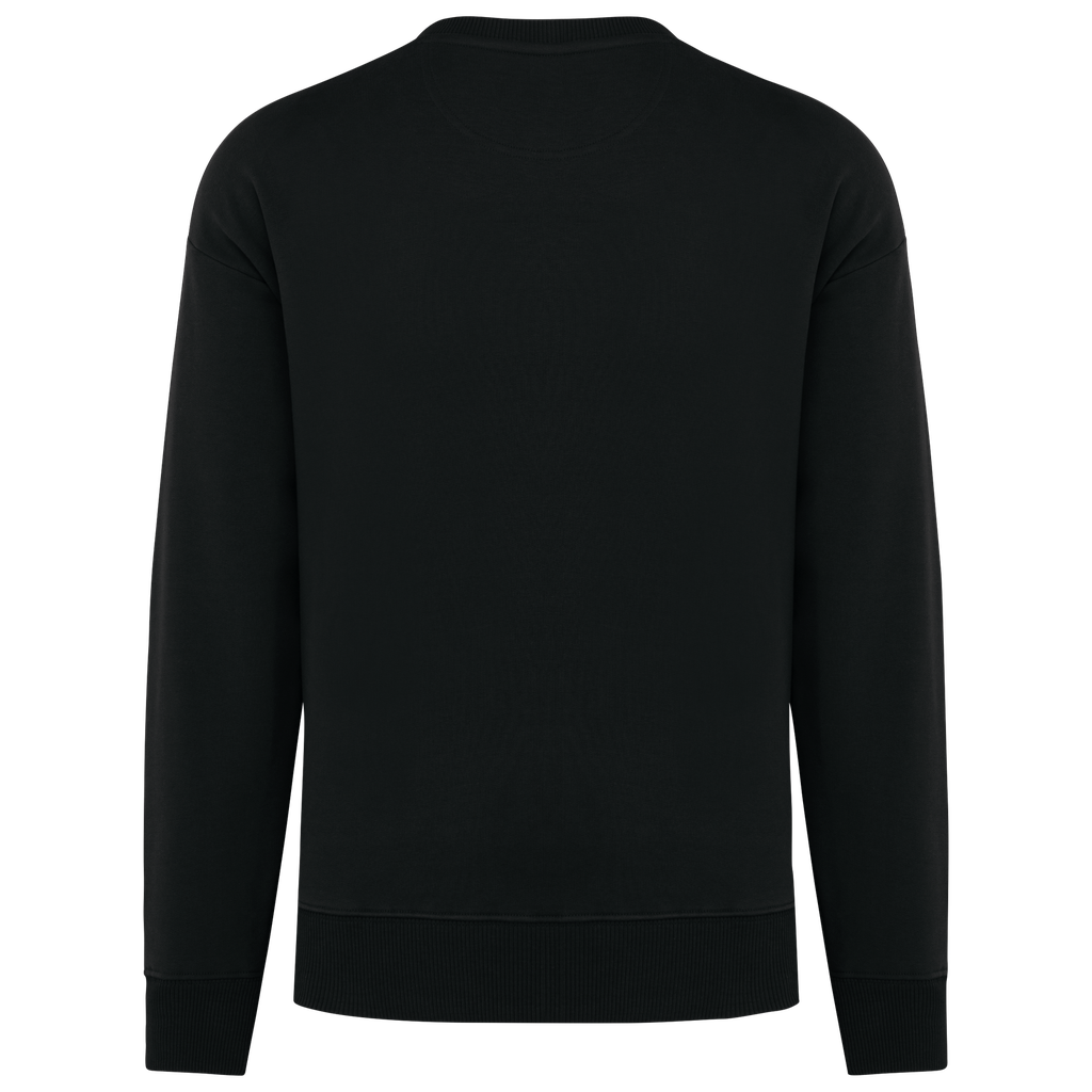 Native Spirit Sweat-shirt écoresponsable à col rond oversize unisexe Black (NS440)