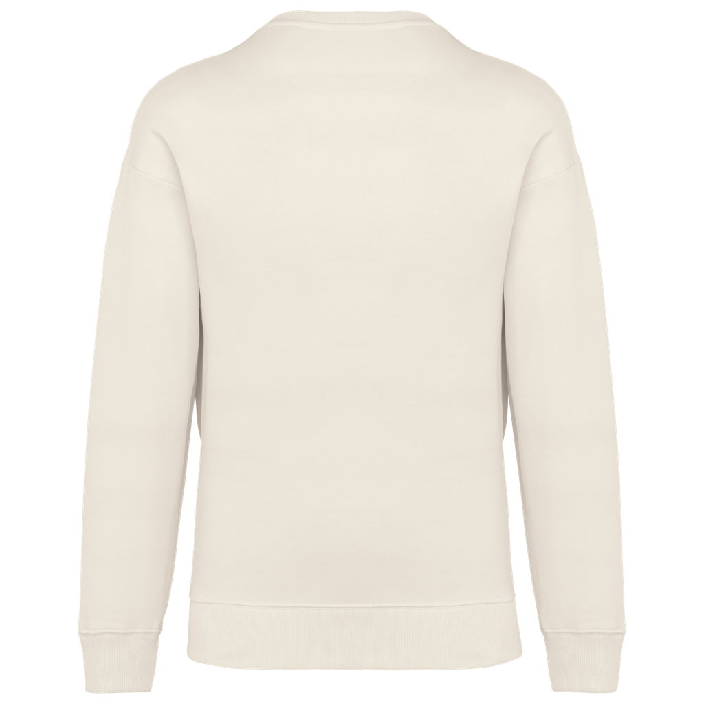 Native Spirit Sweat-shirt écoresponsable à col rond oversize unisexe Ivory (NS440)