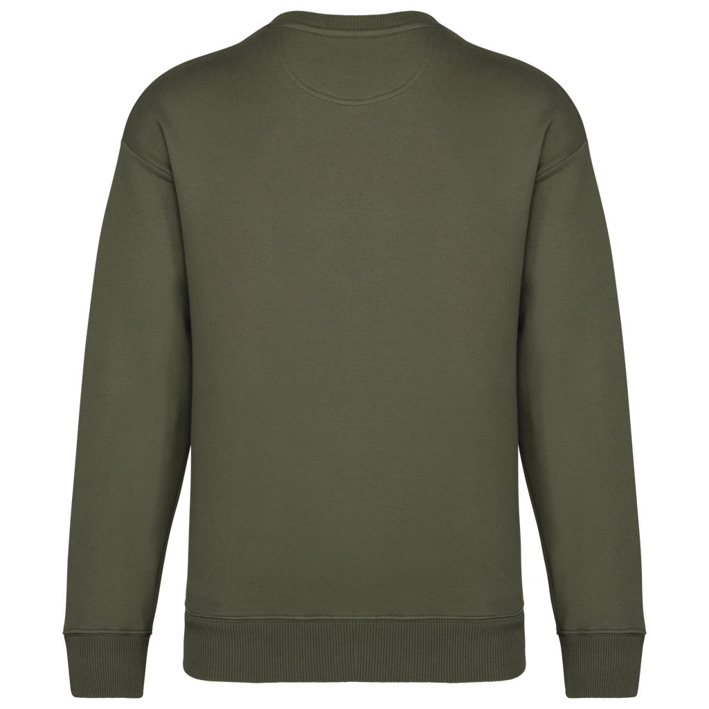 Native Spirit Sweat-shirt écoresponsable à col rond oversize unisexe Organic Khaki (NS440)