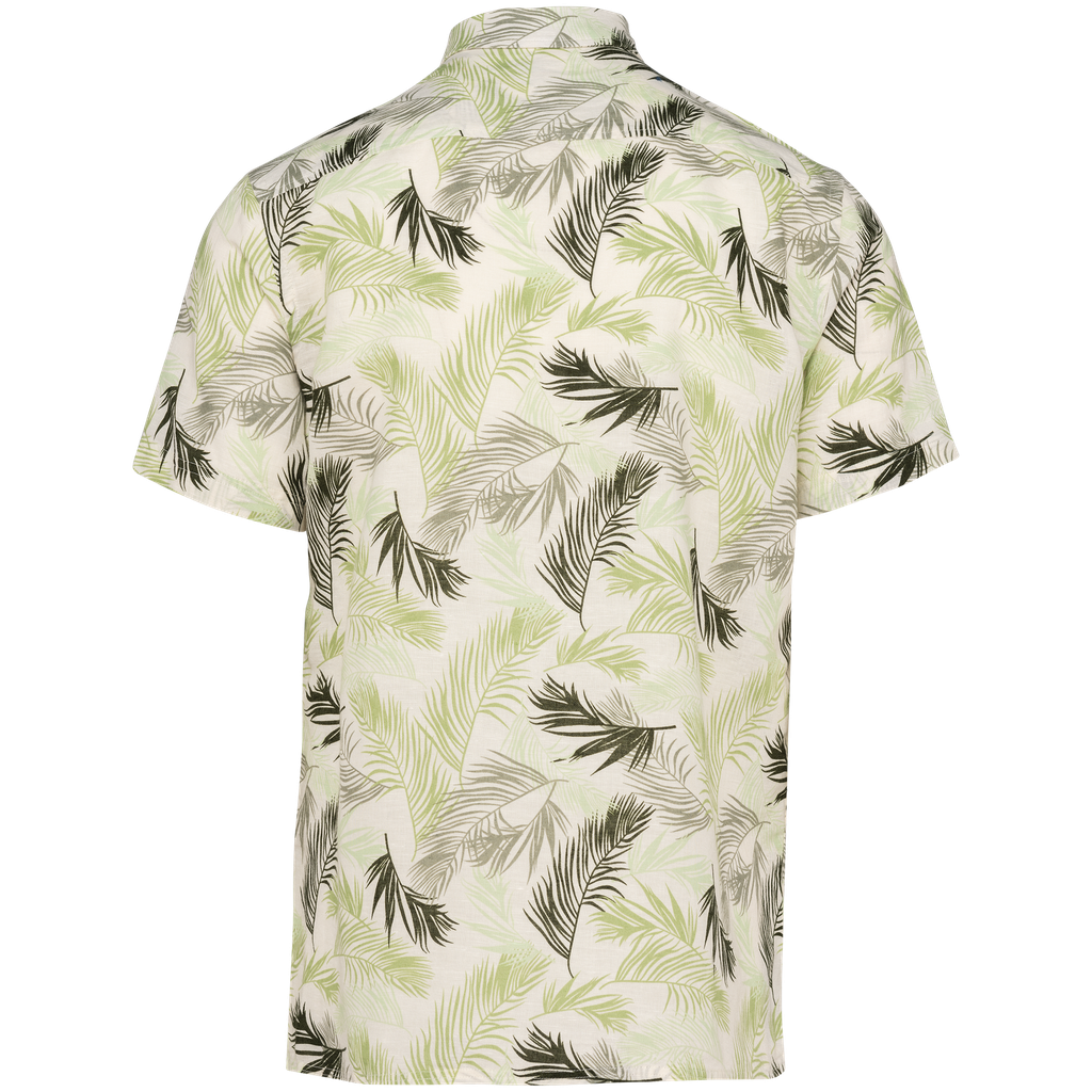Native Spirit Chemise imprimé végétal homme Ivory Palm Leaves (NS530)