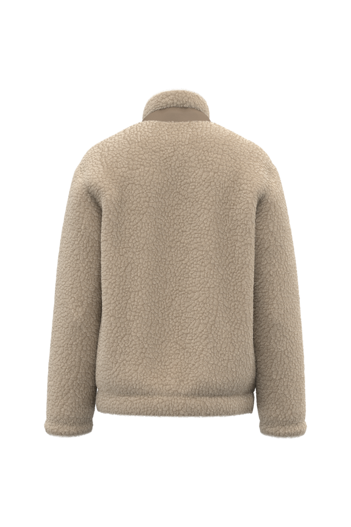 Native Spirit Veste écoresponsable en sherpa unisexe Wet Sand / Driftwood (NS604)