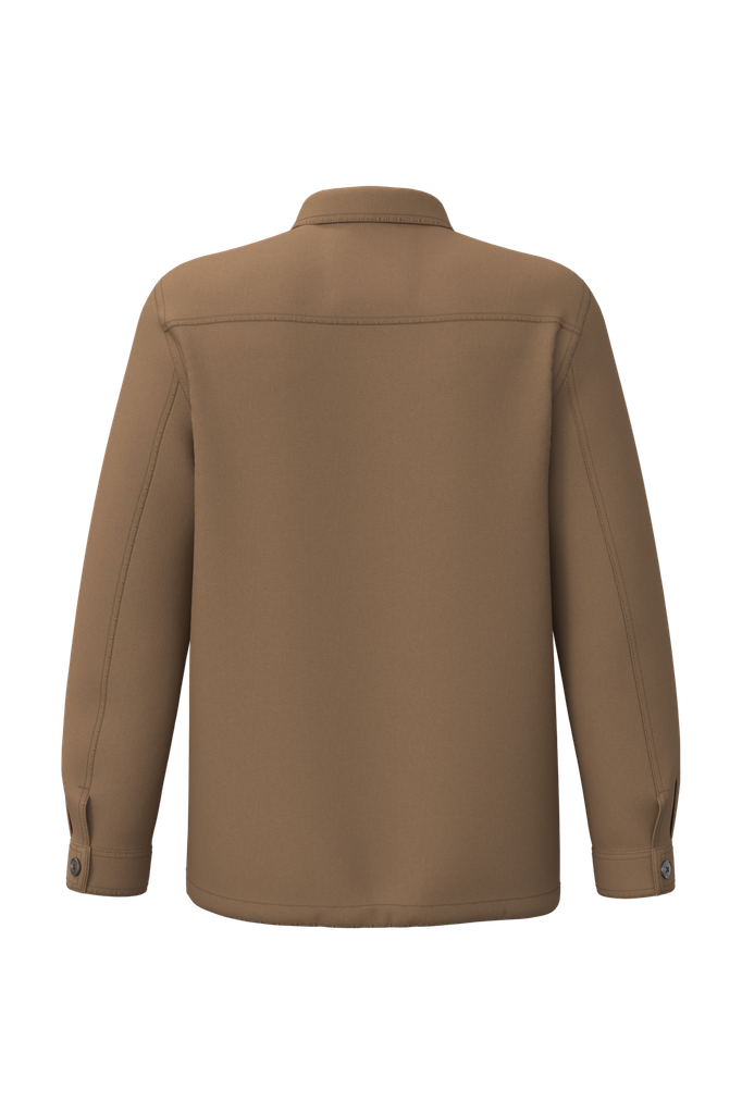 Native Spirit Veste worker écoresponsable délavée unisexe Washed Dark Camel (NS611)