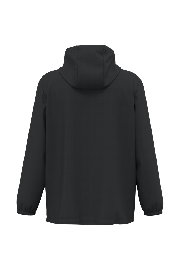 Native Spirit Veste coupe-vent imperméable écoresponsable quart zip unisexe Black (NS616)