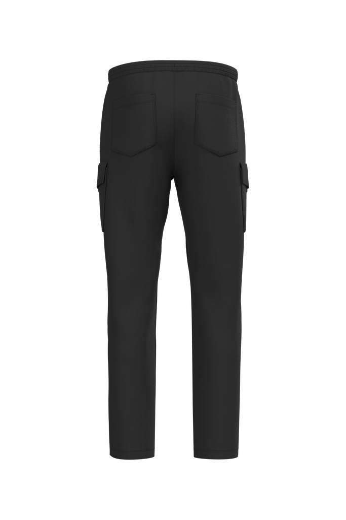 Native Spirit Pantalon cargo écoresponsable délavé French Terry homme Washed black (NS777)