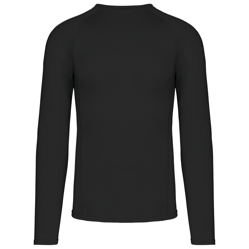 PROACT® T-shirt double peau sport manches longues unisexe Black (PA005)