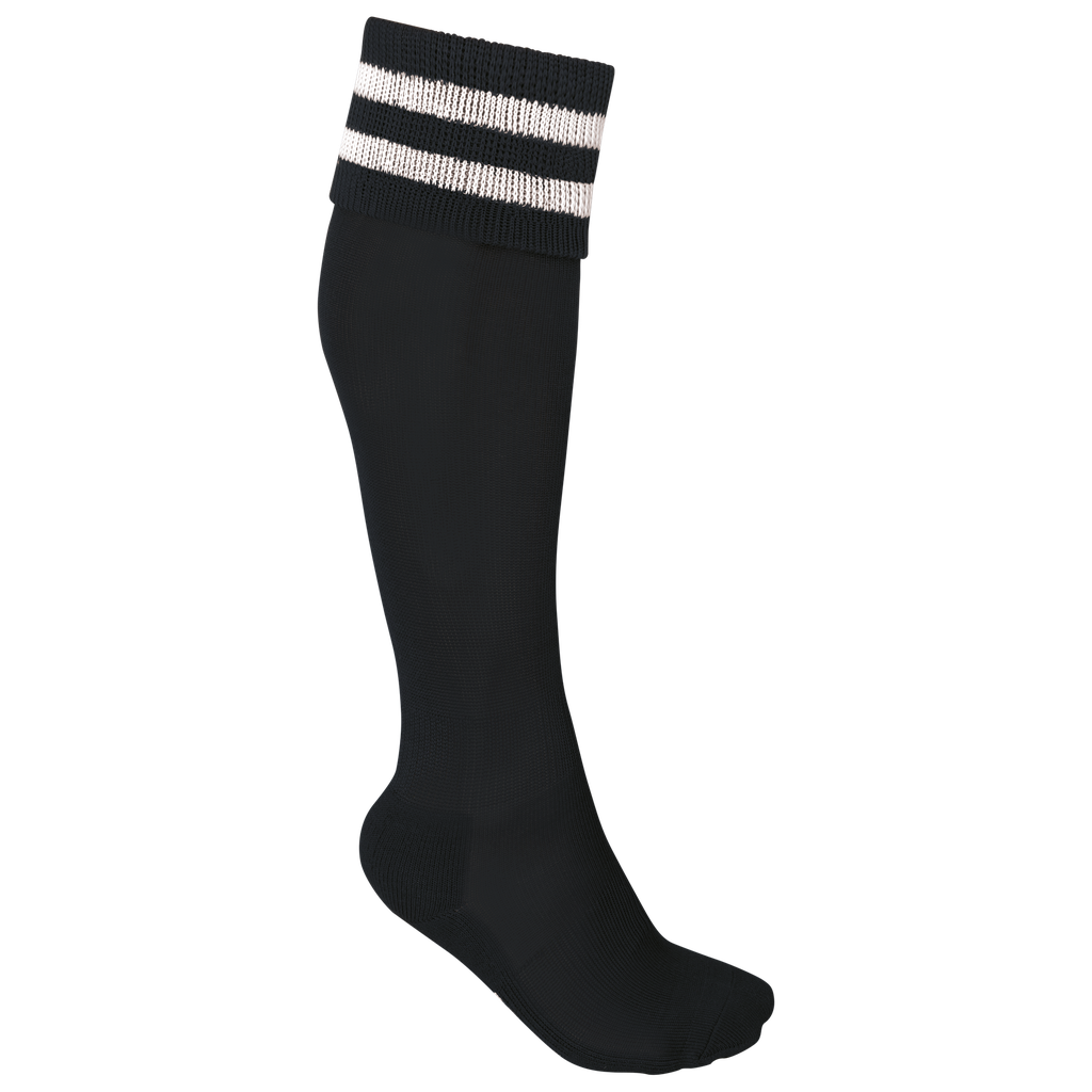 PROACT® Chaussettes de sport rayées unisexe Black / White (PA015)
