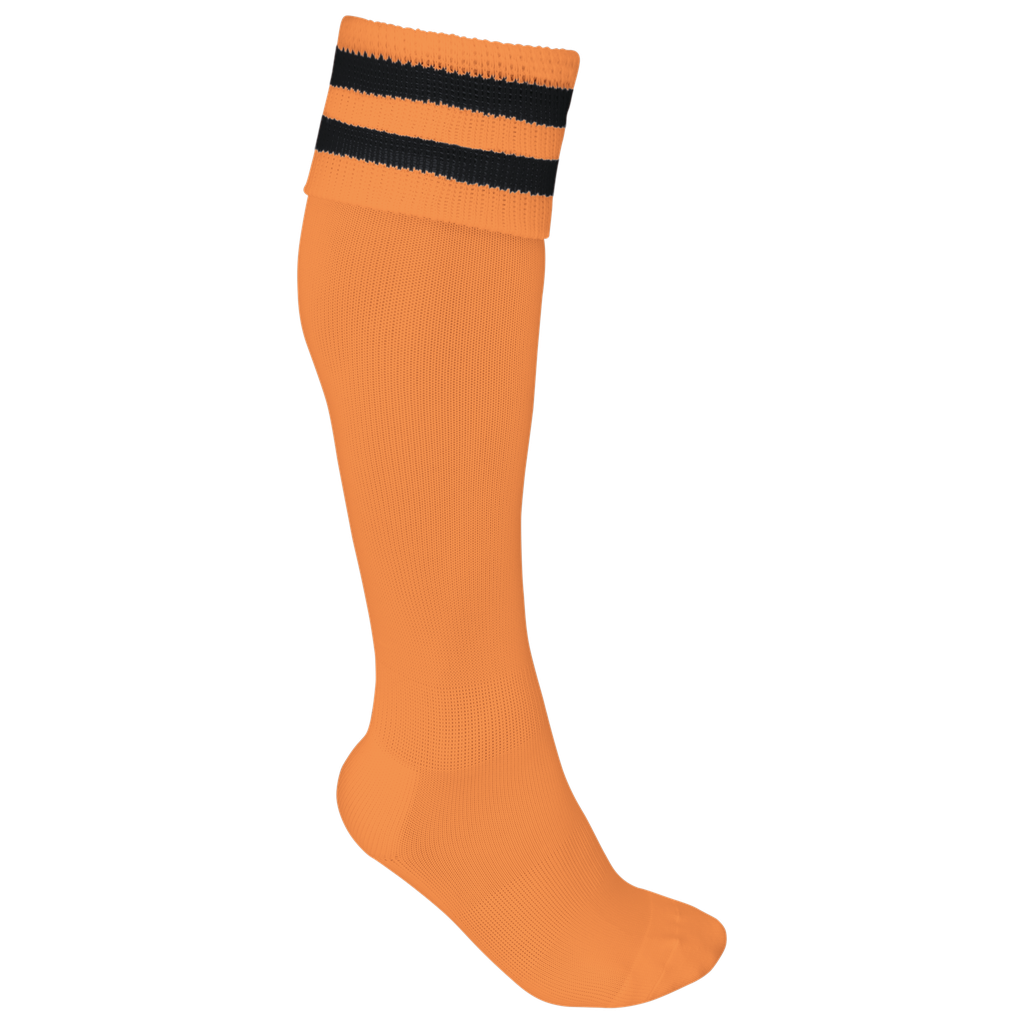PROACT® Chaussettes de sport rayées unisexe Sun Orange / Black (PA015)