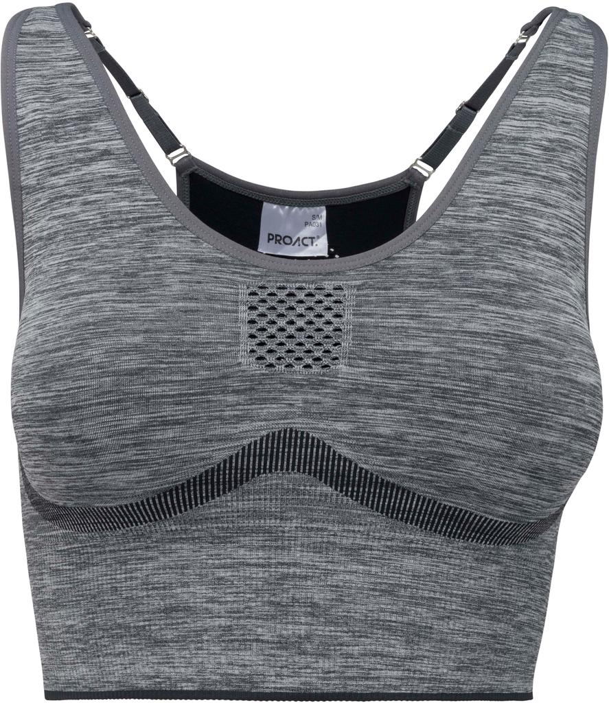 PROACT® Brassière réglable sans couture femme Storm Grey Melange (PA031)