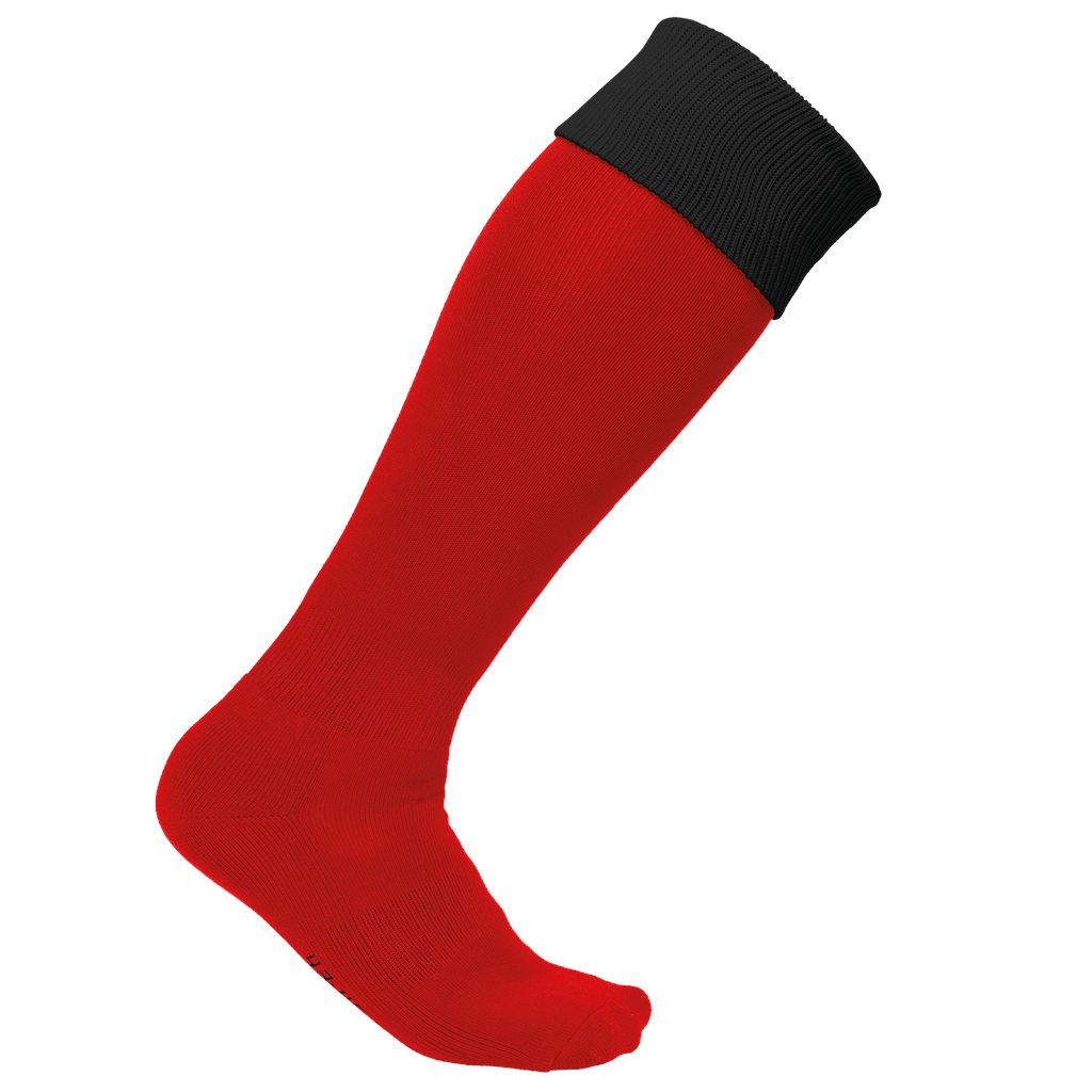 PROACT® Chaussettes de sport bicolores unisexe Sporty Red / Black (PA0300)