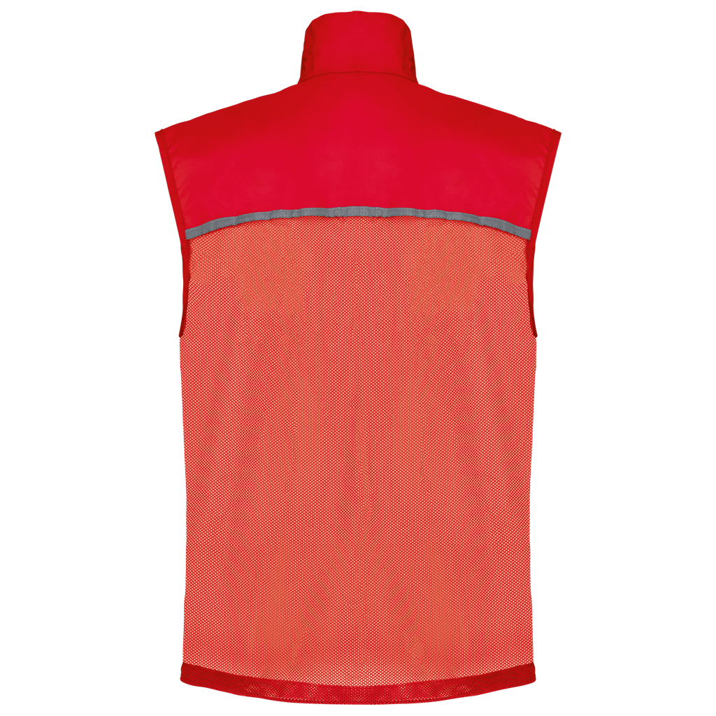 PROACT® Runner - gilet d'entraînement dos filet unisexe Red (PA234)