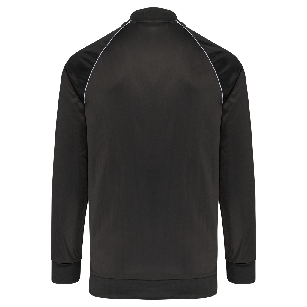 PROACT® Veste de survêtement zippée avec liseré unisexe Dark Grey (PA384)