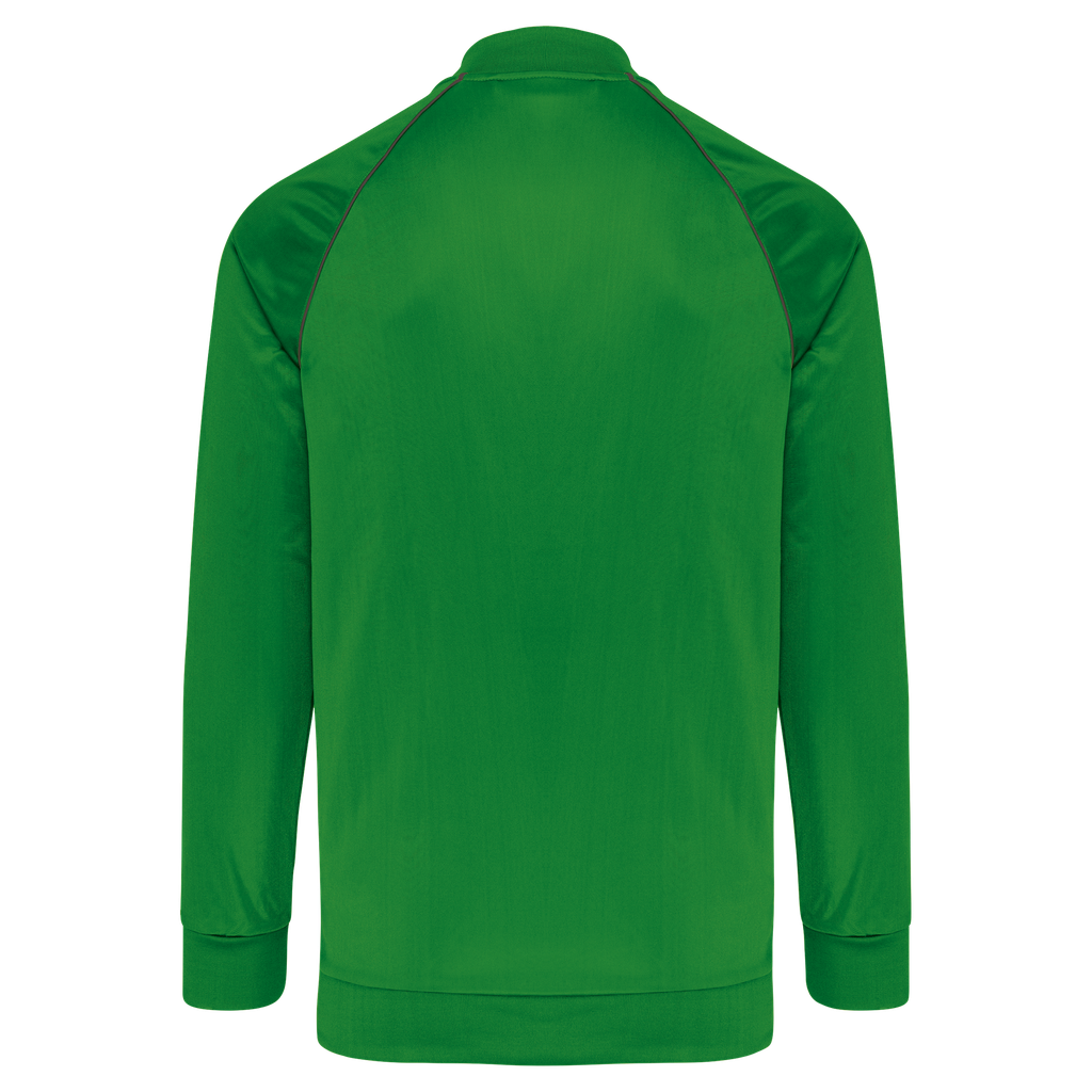 PROACT® Veste de survêtement zippée avec liseré unisexe Green (PA384)