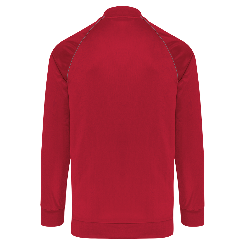PROACT® Veste de survêtement zippée avec liseré unisexe Sporty Red (PA384)